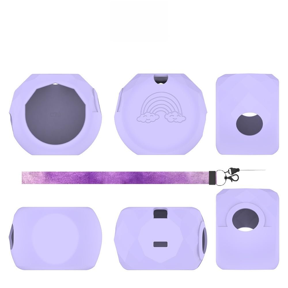 Silicone Case for Electronic Pet Game Console, Compatible with Takara Tomy Punirunes, Waterproof, Sweatproof & Anti-Shock Anti-Drop (Purple)