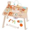 ATOYUS Activity Table, Montessori Toys for 1 2 Year Old Boys Girls Kid, 13 in 1 Wooden Sensory Play Center for Toddler 1-3, Educational Learning Toy for Baby 12-18 Months, 1st Christmas Birthday Gifts view 1