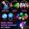 U-MOJOK 50 Pack Light Up Rings Glow in the Dark Flashing Jelly Finger Rings Blinking for Mardi Gras,Raves, Carnival Party Supplies,Gifts - 8 Styles view 2