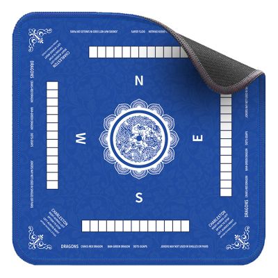 31.5x31.5 in Mahjong Mat-Non-Slip Noise, Natural Rubber Non-Slip Table, Reduction Gaming Mat for Table Games,Waterproof Mahjong Tiles, Card Games, Poker & Family Game(1pc)