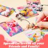 3D Printed Animal Figurines Set, Mini Animals Articulated Flexible Fidget Toys for Kids Adults, Cute Desk Pets Decor for Party Favors, Valentines Day Gifts for Kids (Valentine's Day Animals) view 2