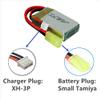 MCNFHREIS 7.4V 850mAh Lipo with Mini Tamiya Plug for 1/18 Scale 9300 9301E High Speed Car 2 Pack with USB view 4