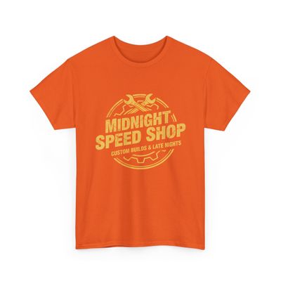 Vintage Mechanic Midnight Speed Shop Graphic Hot Rod Drag Racing Garage