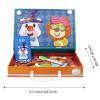 Magnetic Puzzles Face Dress Up Travel Game, Creative Magnetic Puzzles Book for 3-6 Years Old Kids, Educational Learning Toy Puzzle for Enhances Creativity & Imagination (Time) view 2