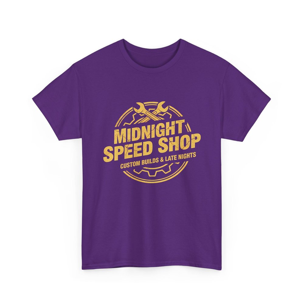 Vintage Mechanic Midnight Speed Shop Graphic Hot Rod Drag Racing Garage