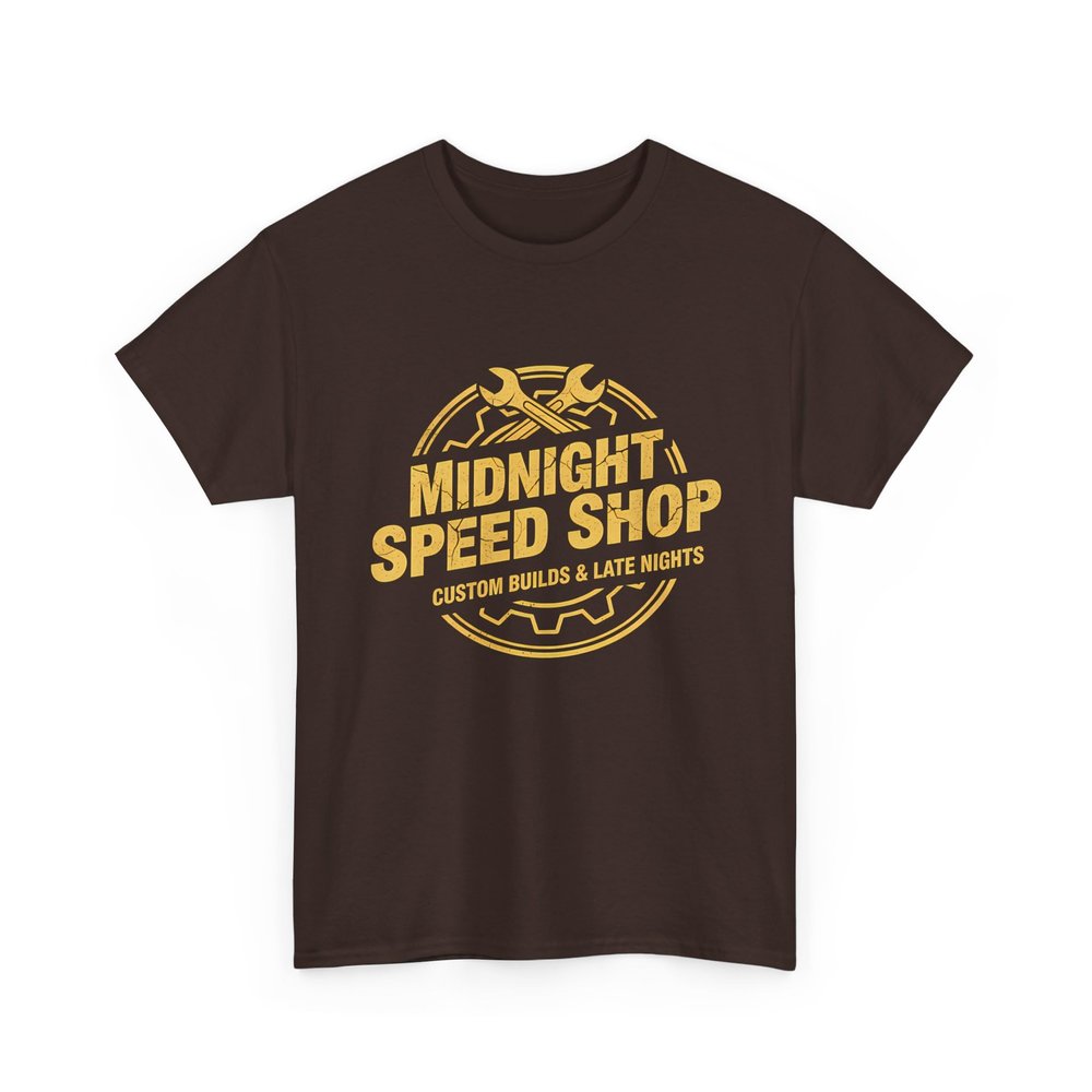 Vintage Mechanic Midnight Speed Shop Graphic Hot Rod Drag Racing Garage