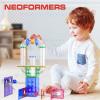 NEOFORMERS 115Pcs Magnetic Marble Run Set for Kids, STEM Building Toys with Racing Track Tiles, Funnels & Slopes, 3D Construction Marble Maze Educational Learning Gift for Boys & Girls Ages 3-8+ view 4
