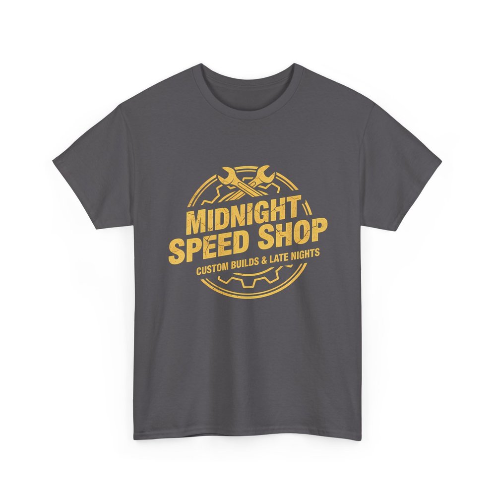 Vintage Mechanic Midnight Speed Shop Graphic Hot Rod Drag Racing Garage