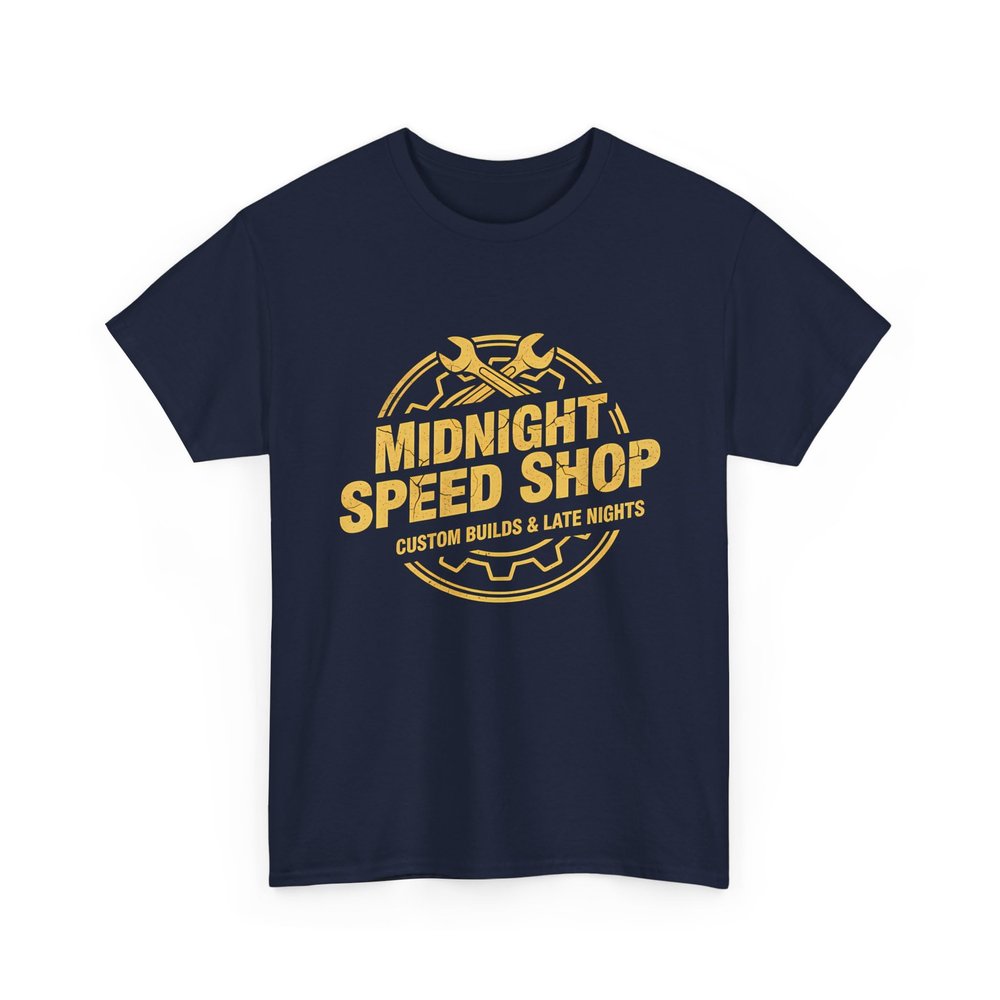 Vintage Mechanic Midnight Speed Shop Graphic Hot Rod Drag Racing Garage