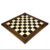 23.6 Inch Black Anegre and Palisander Deluxe Chessboard, Made in Spain view 1