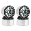 MEUS RACING 2.2 Beadlock Wheels Rims Deep-Dish Wheel for Axial SCX10 Traxxas TRX4 Vanquish VS4-10 Redcat Gen8 1/10 RC Crawler Upgrades (Titanium) view 1
