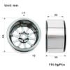 MEUS RACING 2.2 Beadlock Wheels Rims Deep-Dish Wheel for Axial SCX10 Traxxas TRX4 Vanquish VS4-10 Redcat Gen8 1/10 RC Crawler Upgrades (Titanium) view 2