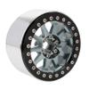 MEUS RACING 2.2 Beadlock Wheels Rims Deep-Dish Wheel for Axial SCX10 Traxxas TRX4 Vanquish VS4-10 Redcat Gen8 1/10 RC Crawler Upgrades (Titanium) view 4