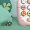 ZJchao Baby Phone Toys Early Educational Learning Machine Simulation Music Telephone Toy with Teether for 1 to 3 Years Old Toddlers ABS Material Bright Colors (Pink) view 4