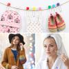 100 Pcs Diaper Pins Baby Safety Pins Plastic Head Baby Diaper Pins for Cloth Diapers with Safe Locking (7 Colors) view 2
