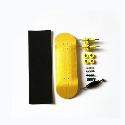 TRAFPORT Finger Skateboard Set Wooden Deck Durable Trucks Smooth Wheels with Skate Stickers Mini Skateboard Kit for Teens Adults for Fingerboarding Practice & Collection