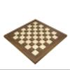 21.7 Inch Walnut and Maple Deluxe Chessboard, Made in Spain view 1