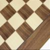 21.7 Inch Walnut and Maple Deluxe Chessboard, Made in Spain view 2