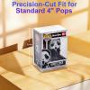 50 Pack Clear Protectors Case Compatible with Funko 4" Pop Figures, Upgraded 0.5mm Thick-Extra Strength PET Display Boxes, Auto-Lock Bottom Design with Protective Film  Ideal for Collections view 2