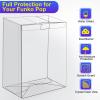 50 Pack Clear Protectors Case Compatible with Funko 4" Pop Figures, Upgraded 0.5mm Thick-Extra Strength PET Display Boxes, Auto-Lock Bottom Design with Protective Film  Ideal for Collections view 4
