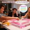 4 Pieces Mahjong Tile Racks |Board Game Support with Pushers, Acrylic Racks,for Women, Family, Beginner, Youth, Child, Bar Party, Carnival view 2