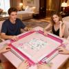 4 Pieces Mahjong Tile Racks |Board Game Support with Pushers, Acrylic Racks,for Women, Family, Beginner, Youth, Child, Bar Party, Carnival view 3