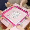 4 Pieces Mahjong Tile Racks |Board Game Support with Pushers, Acrylic Racks,for Women, Family, Beginner, Youth, Child, Bar Party, Carnival view 4