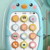 ZJchao Baby Phone Toys Early Educational Learning Machine Simulation Music Telephone Toy with Teether for 1 to 3 Years Old Toddlers ABS Material Bright Colors (Blue) view 2