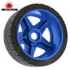 1/8 scale RC rally tires 1/7 RC vehicle tires 17mm Hex universal Reinforced nylon rims for 1/7 1/8 scale racing tires KM Arrma WRC C3 Redcat ARRMA HPI VRX WR8 HSP Hobao Kyosho GT2 (W271 Green) view 4