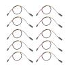 ANKROYU 10Pcs 3Pin Servo Extension Cable 458mm Durable PVC Brass Wire for RC Plane Helicopter Car Robot Futaba JR Servo Connection view 2