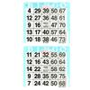 American Games Bingo Paper Game Cards - 2 Cards - Aqua - 750 Sheets per Pack, Made in USA view 1