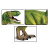 Dinosaur Toy Tyrannosaurus Rex Gift Miniature Dinosaur Doll, Green view 3