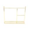 Metal Doll Dress Rack Hangers Doll Furniture Accessories Clothes Laundry Rack /6 1/8 1/12 BJD Dolls Coat Dress Garment Hangers, Gold 35x31cm view 1