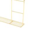 Metal Doll Dress Rack Hangers Doll Furniture Accessories Clothes Laundry Rack /6 1/8 1/12 BJD Dolls Coat Dress Garment Hangers, Gold 35x31cm view 2