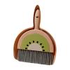 Mini Broom with Dustpan for Kids,Housekeeping Cleaning Tools Pretend Play Cleaning Brush and Dustpan Combo, Kiwi view 1