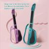 Diydeg Kids Guitar, Stringless Electric Guitar Toy with Strap and Music Score, 22.8 x 7.5in Auto Tones Switchable Foldable for Kids Girls Boys Beginners, Easy to Operate (Purple) view 3