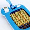 Arabic Language Phone Toy, Muslim Islamic Educational Toy with 18 Chapters, Ramadan Learning Machine Gift for Kids Children, Blue A view 4