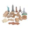 17PCS Miniature Ancient Buildings Toys Around The World City Miniatures Buildings Egyptian Pyramid Model Kit Ancient Egypt Toys view 4