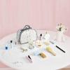DYNWAVE Wooden Makeup Kit Hair Salon Girl Toys Gifts Learning Toy with Cosmetic Bag Pretend Wood Beauty Salon Toy Children Age 3 4 5+ view 3