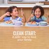 Ello Clean Start Toddler Bowls 2 Pack | Ceramic Kids/Baby Bowls with Silicone Sleeves | BPA-Free, Plastic-Free | Microwave & Dishwasher Safe | High Chair Friendly, Stackable | Cashmere Pink/Dune view 2
