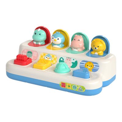 Toy Switch Box Active Educational Strength Hammering Game Wooden Pounding Bench
