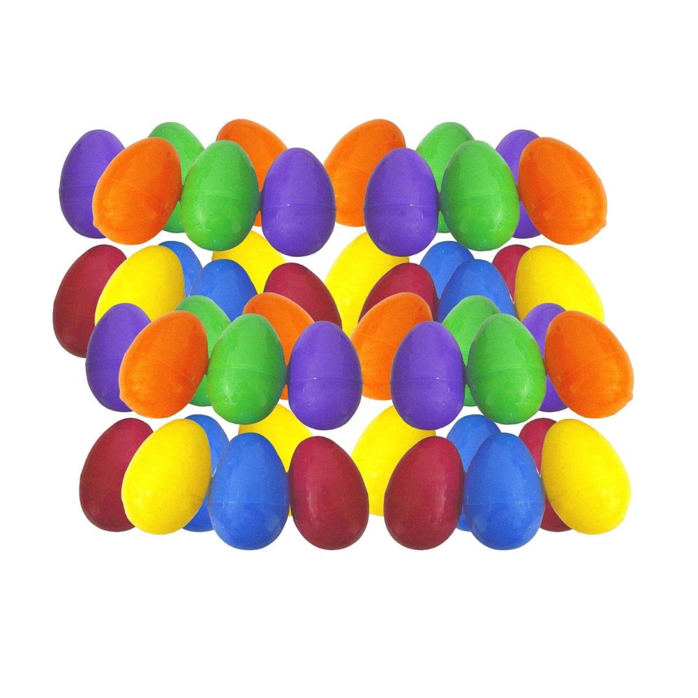 50x Fillable Easter Eggs DIY Painting Empty Easter Eggs for Suprise Egg