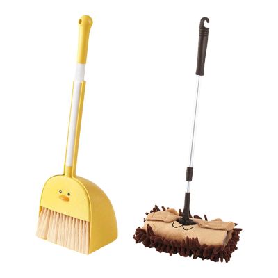 Children Housekeeping Cleaning Tools Pretend Play Birthday Gifts Mini Broom and