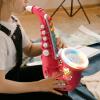 Children Toys Kids Saxophone/Trumpet/Clarinet Simulation Instrument Musical Toys Early Learning Educational Toy Gift, Saxophone Red view 3