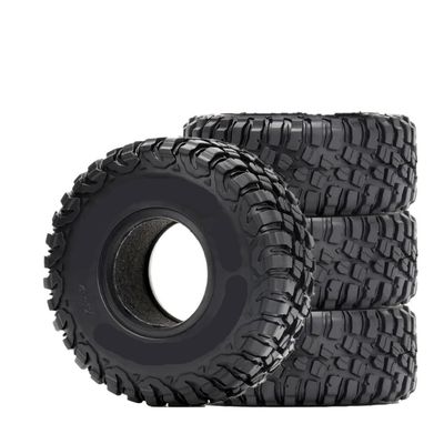 4Pcs 1.55" 95 * 35MM Wheel Tires 1.55 Inch Rubber Tyre for RC Car Crawler D90 TF2 Tamiya CC01 LC70 LC80 Axial 90069 Jim-NY RC4WD
