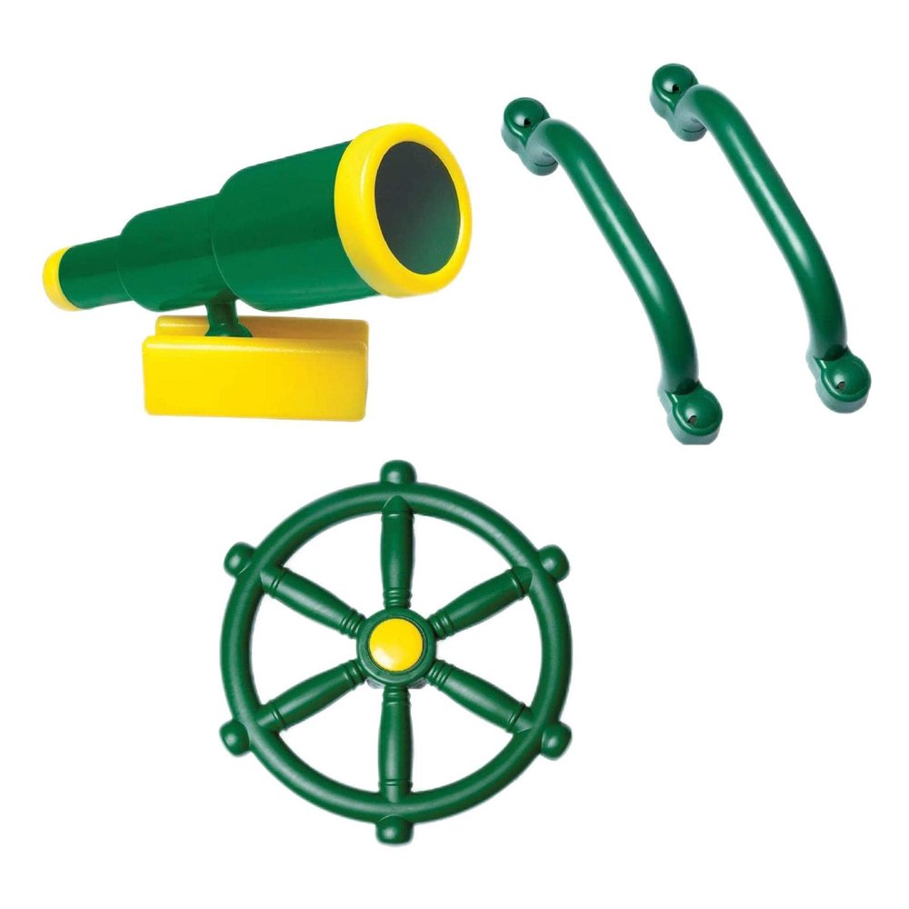 4 Pieces Playground Equipment Set for Treehouse Jungle Gym Ages 3 &