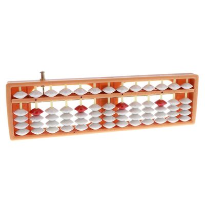 Abacus Frame with Multi Color Beads Educational Toy for Preschool Boys Gifts, Orange