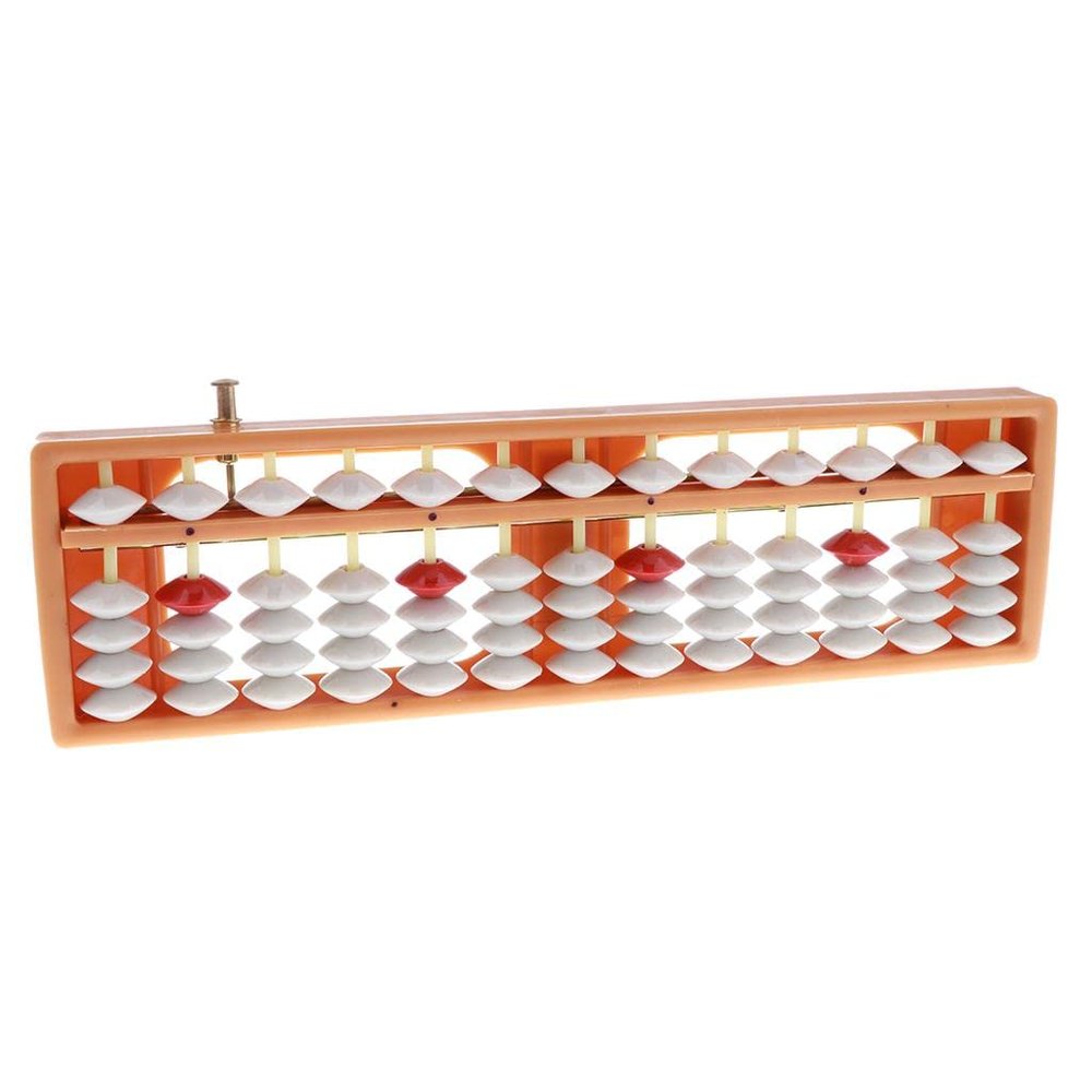 Abacus Frame with Multi Color Beads Educational Toy for Preschool Boys Gifts, Orange