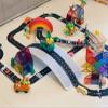 LLTCMAOYI Montessori Plastic Road Puzzle Toy Set, Splicing Car Track Running Tracks,40 Pieces view 3