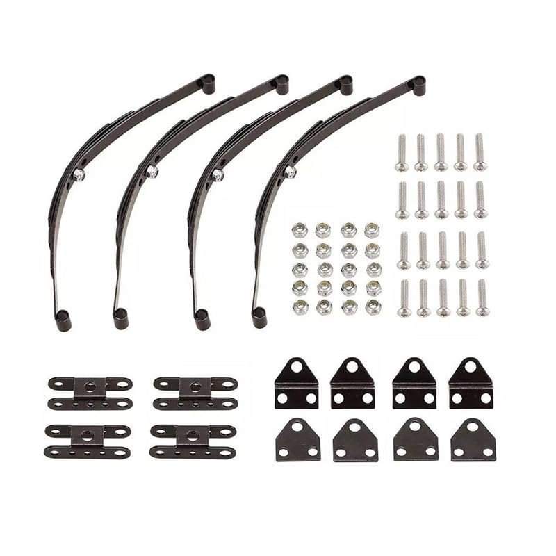 4Pcs for 1/10 Rock Crawler Hard Leaf Spring Suspension Stainless Steel Bar for F350 D90 RC4WD Tamiya Axial Truck